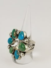 Load image into Gallery viewer, Kingman Turquoise Open Cluster Ring