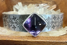 Load image into Gallery viewer, Amethyst Stamped cuff