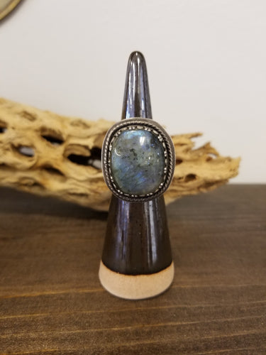 Labradorite statement ring