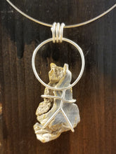 Load image into Gallery viewer, Citrine Cat and the Moon Pendant