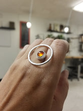 Load image into Gallery viewer, Carnelian Floating Circle Ring