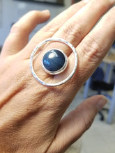 Load image into Gallery viewer, Leland Blue Floating Circle Ring