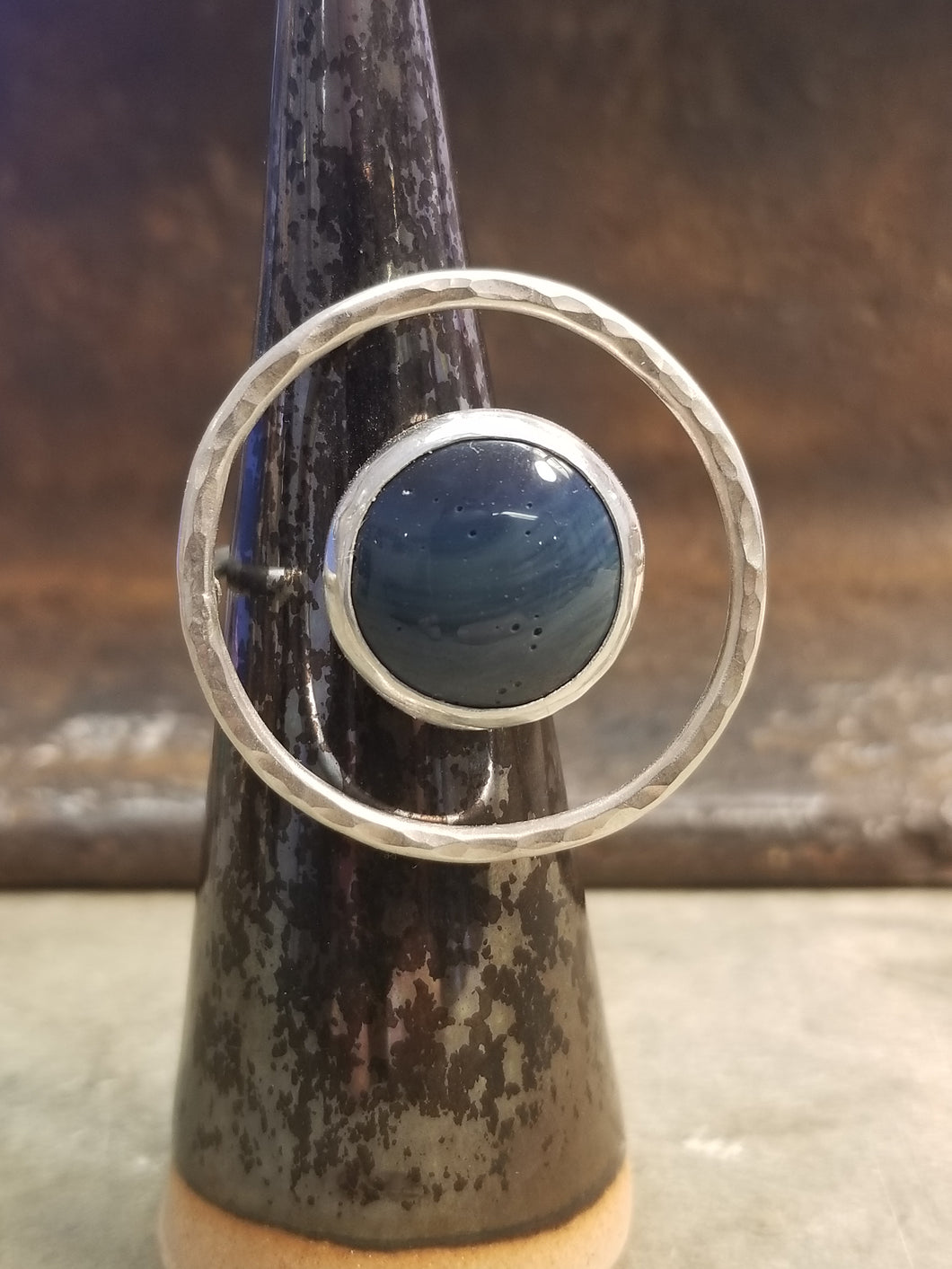 Leland Blue Floating Circle Ring