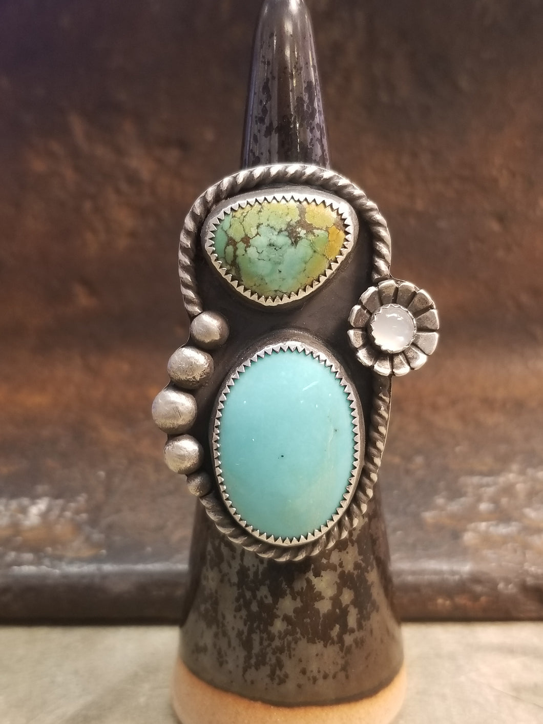 Aurora Ring- Multi-stone Turquoise