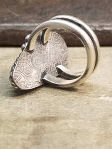 Stunning Rosarita and Sterling Silver Ring