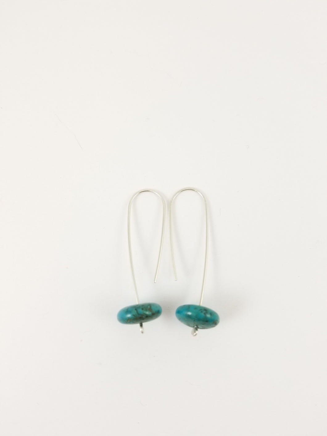 Hubei Turquoise large drop earrings