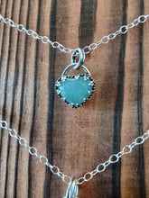 Load image into Gallery viewer, Sweet little Aquamarine Sacred Heart