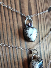 Load image into Gallery viewer, White Buffalo Sacred Heart with Amethyst