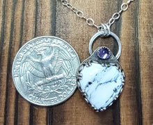 Load image into Gallery viewer, White Buffalo Sacred Heart with Amethyst